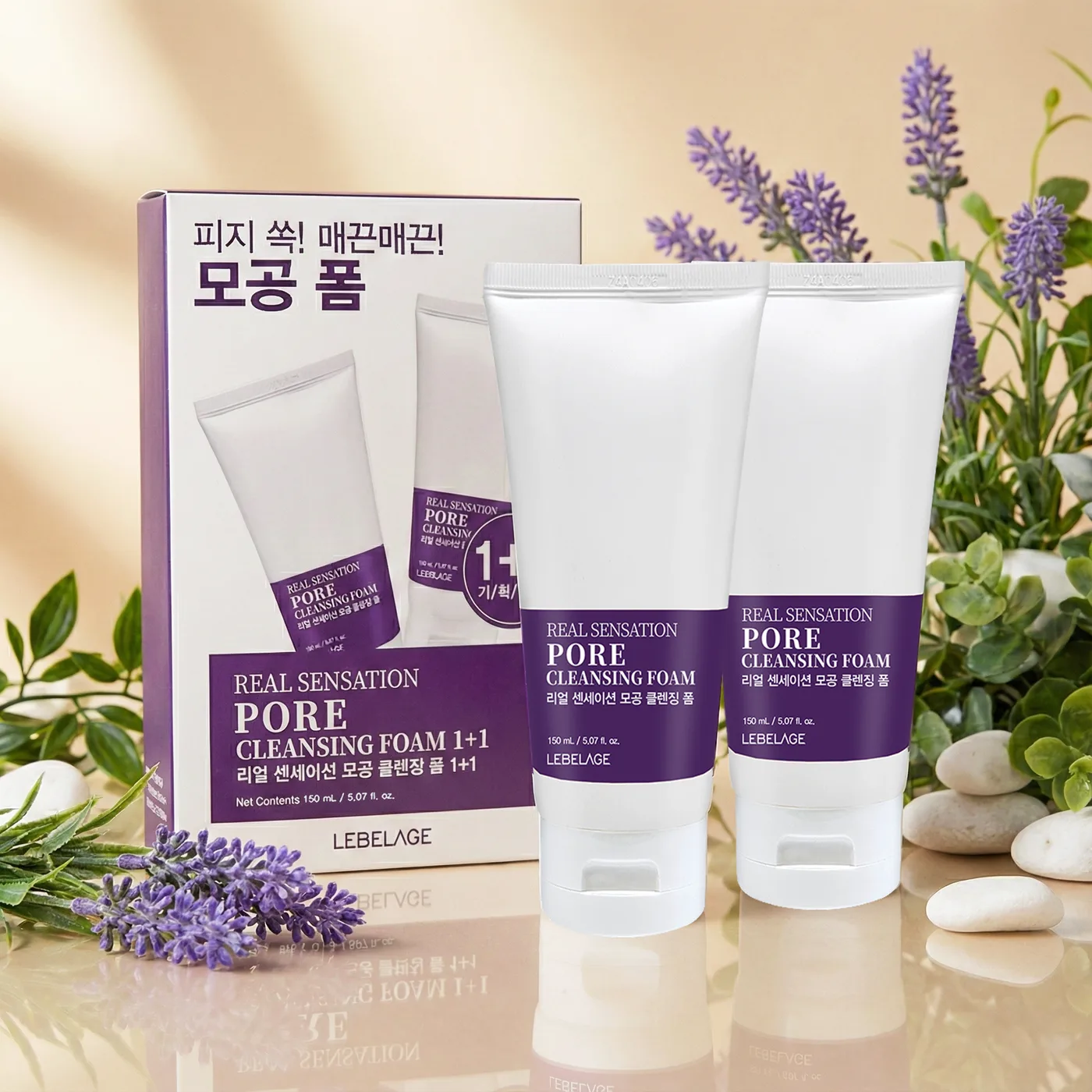Lebelage Real Sensation Pore Cleansing Foam 1+1