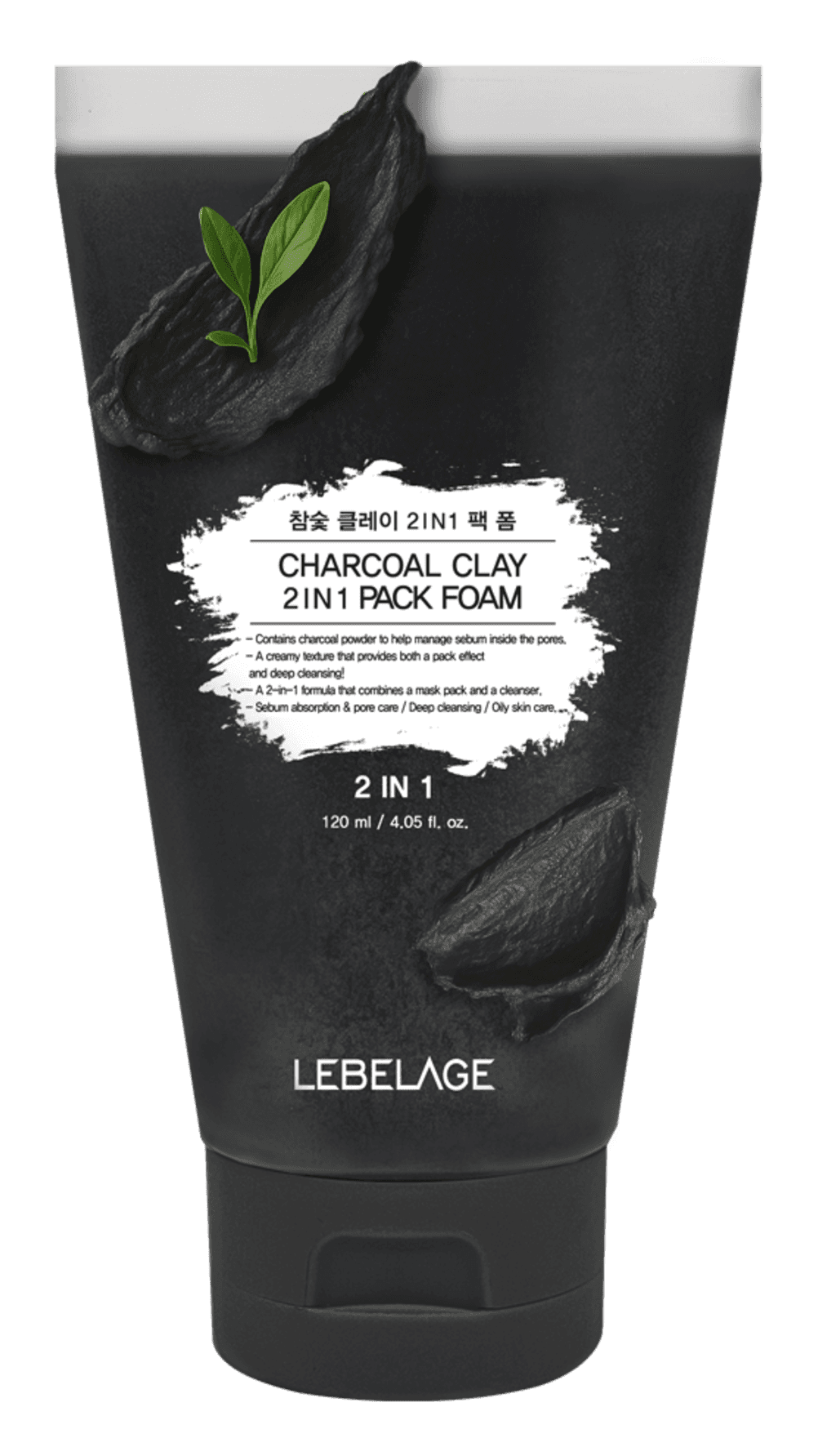 Lebelage Charcoal Clay 2in1 Pack Foam