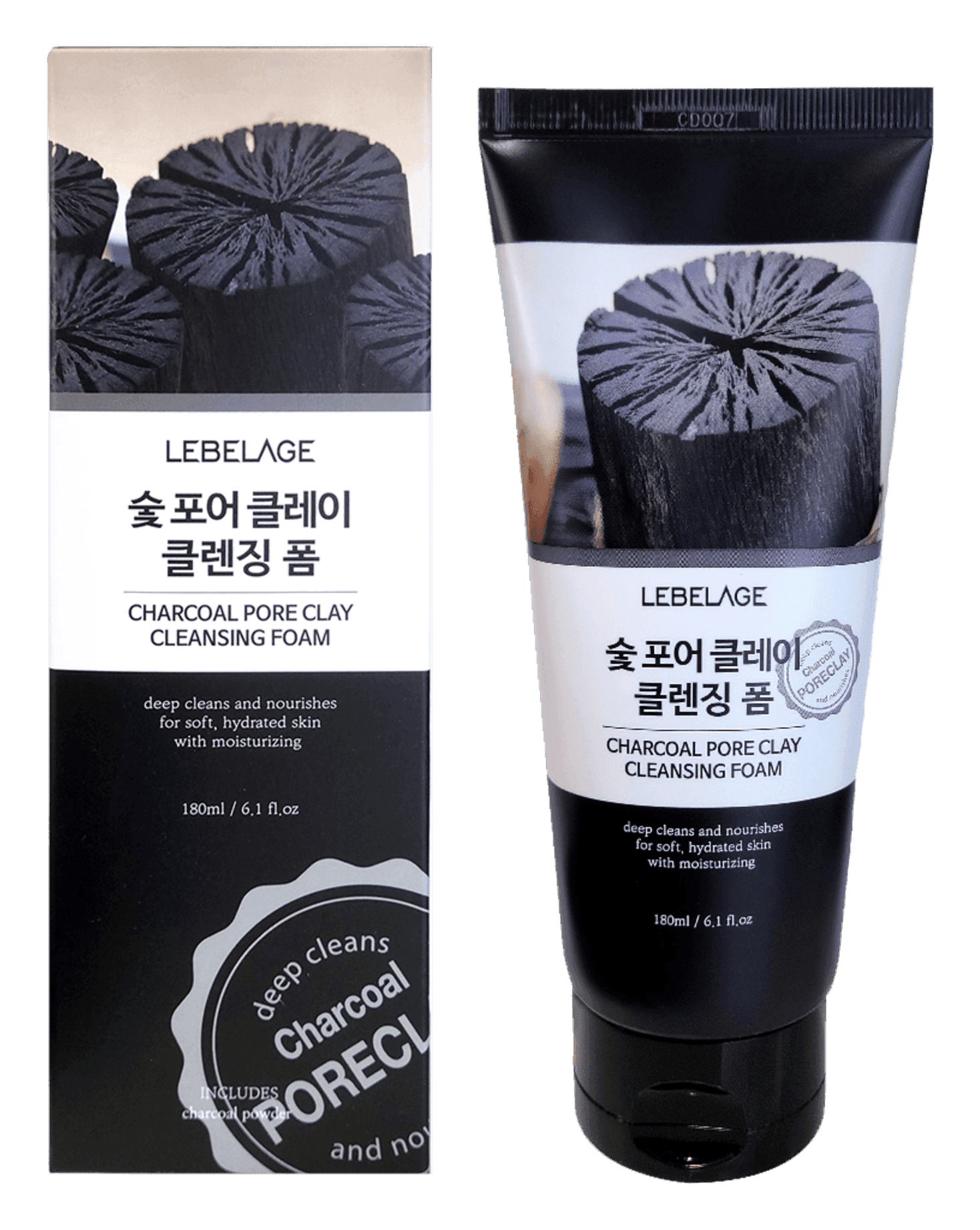 Lebelage Charcoal Pore Clay Cleansing Foam
